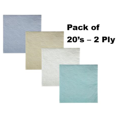Serviettes, 2 Ply - 33cm - Embossed